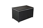 Mcombo Wicker Deck Storage Box Patio Furniture Pool Toy Container 6085-1000