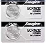 Energizer CR1632 Lithium Battery 3V (2 Batteries Per Pack)