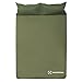 Winterial Double Self Inflating Sleeping Pad with Pillows, Camping, Backpacking, Travel, 2 Person