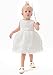 AHAHA Baptism Dresses Princess Wedding Special Occasion Baby Girl Christening Dress White