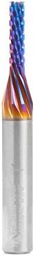 Amana Tool 46008-K SC Spektra Extreme Tool Life Coated Carbon Fiber Cutting Down-Cut 1/8 D x 1/2 CH x 1/4 SHK x 2 Inch Long Router Bit