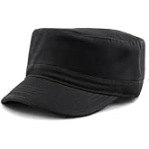 The Hat Depot Cadet Military Army Baseball Cap Tie Dye & Washed Cotton Basic & Distressed Cadet Brushed Cotton Cap