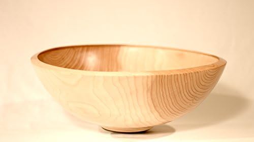 Babas Handmade Wooden Bowls - Large Decorative Unique One-of-a-kind Gifts for Weddings, Anniversaries or that Special Ocassion - Handmade Deodar Wood Bowl (18 x 8 inches)
