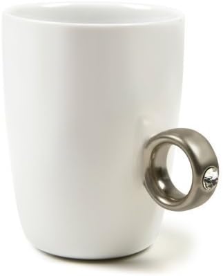Happyliya Solitaire Ring Mug 2-carat CUP Silver