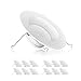 PARMIDA 12-Pack 5/6 inch Dimmable LED Recessed Lighting, Retrofit Downlight, Baffle Trim, 12W (100W Replacement), Ceiling Can Light, 4000K, 1000lm, Energy Star & ETL-Listed, 5 Year Warranty