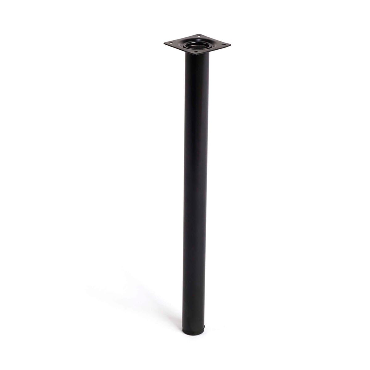 Shelf Depot D30 L400 Round Steel Leg with Hangers - Black (Pack of 4)