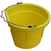 Master Rancher MR8QP/FSB-YEL Utility Bucket, Flat Sided, Yellow Resin, 8-Qts. - Quantity 1