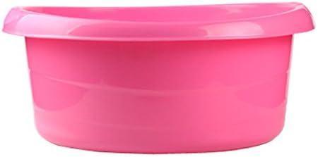 Beautifultracy Household Thickening Super Durable Washbasin (Large:17 x 7 x 13 inches, Red)