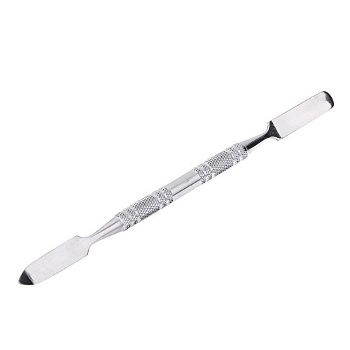 Jocestyle Cosmetic Palette Polish Holder Paint Palette Stainless Steel Mixing Mini Palette Manicure Makeup Tool (Style D)