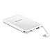 WECODO Power Bank 5000mAh Slim Portable Battery Charger Built in Lightning & Micro USB Cable Pocket External Battery Pack with LED Indicator for iPhone 7/6 plus iPad Android Samsung LG Cell Phones