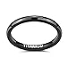TIGRADE Black Titanium Ring 2mm 4mm 6mm 8mm Dome High Polished Wedding Band Size 3-14.5