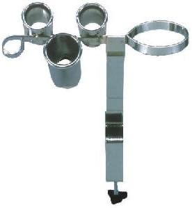 Appliance Holder Holds: Dryer & 3-irons Clamp-on Style #cb5" Chrome Finish"