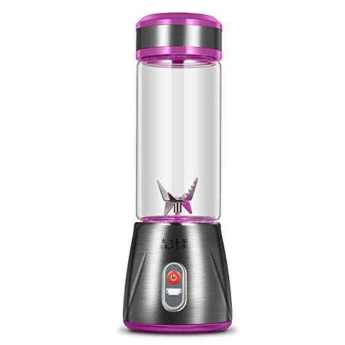 Mini-Portable-Multi-Functional-Juicer-USB-Chargable-Cut-Mixer-Smoothie-Blender-Machine-Fruit-Extractor-6-Blades-380ml-Color-Purple