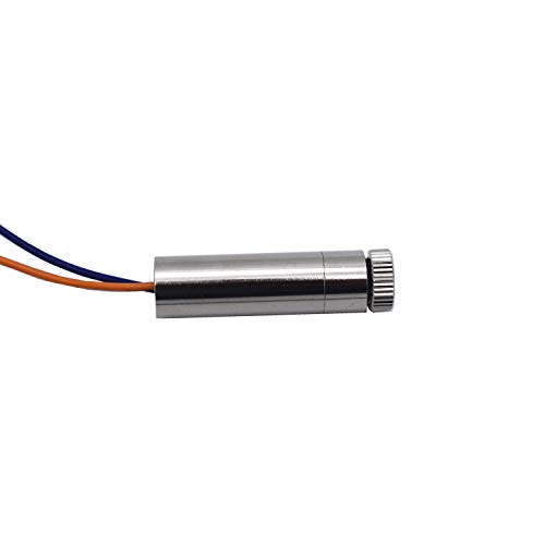 TXINLEI 250mW 650nm Red Dot Laser Module, DC 3-5V Focal Adjustable Laser Head with Heatsink for DIY Laser Engraver Machine