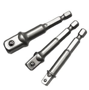 Jogo De Adaptadores De 1/4 P/ Soquete 1/4 - 3/8 - 1/2 Quadra