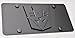 LFPartS Transformers Decepticon 3d Black Emblem on Black Stainless Steel License Plate