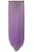 8Pcs 18 Clips 17-26 Inch Curly Straight Full Head Clip in on Hair Extensions Women Lady Hairpiece, Light Purple, 26 inch,Light Purple,26 Inch-Straight