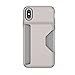 Speck Products 106298-6922 Presidio Wallet Case For iPhone XS/iPhone X - CATHEDRAL GREY/SMOKE GREY