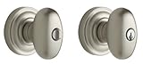 Baldwin Estate 5225.150.ENTR Keyed Entry Egg Knob in Satin Nickel