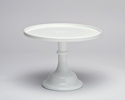 12 White Milk Glass Cake Stand Plate Bakers Quality by Mosser Glassware