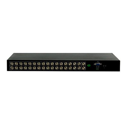 InstallerCCTV Video Quad Color 16CH Multiplexer BNC Output with Loop, Remote Control and FREE 4Amp power adapter