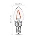 LED Red Light Bulb, DORESshop C7 No Dimmable LED Filament Bulb, 20Watt Equivalent(2W), 200LM, 110V E12 Candelabra Screw Base Light Bulbs for Christmas, Nightlight, Indoor/Outdoor lighting, 4Pack