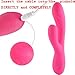Rabbit Vibrator Dildo for Vagina - All Silicone Vibrator Adult Toy - Sex for Couples - G Spot Vibrator Stimulator - Clit Vibrator - Suitable Male Sex Toy for Anal Play, Pink Lyps Aphrodite
