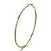 Pair Stainless Steel Large Plain Circle Huggie Hinged Hoop Earrings for Women Gold Color