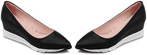 XIE Wedge Heel women's court shoes Closed-Toe shallow mouth waterproof single shoes