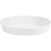 Pillivuyt Porcelain 2-Quart, 12-1/2-by-9-by-2-Inch Deep Oval Baker