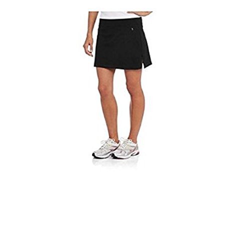Danskin Now Women's Basic Skort for Tennis, Golf or Active (Large, Black)