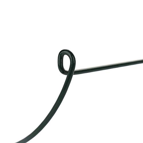 TiTa-Dong Plant Support Garden Stakes,Plant Support Ring Green Iron Wire Half Round Plant Stem Support for Climbing Plants, Vegetables, Flowers,Vine,Set of 2