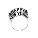 Amscan Get The Party Started New Year's 2025 Party Kit for 25, Includes Top Hats and Tiaras