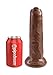 Pipedream Products King Cock 9 Inch Uncut, Brown