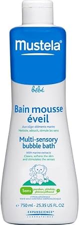 Mustela PN Bath Mousse Eveil 750ml Foaming Bubble Bath for Baby & Child view 2