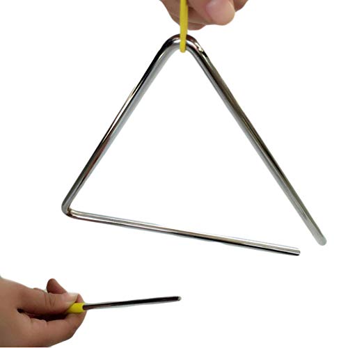 xxiaoTHAWxe Kids Musical Instrument Percussion Triangle Bell Kindergarten Teaching Kits