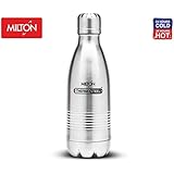 Thermosteel Duo Deluxe Insulated Water Bottle 18/8 Stainless Steel Double Walled for Hot &amp; Cold (Stainless Steel, 12 oz (350 ml))