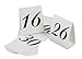 Darice VL2016B 16-30 Table Reservation Number Tents Place Card, Black/White, 15-Pack