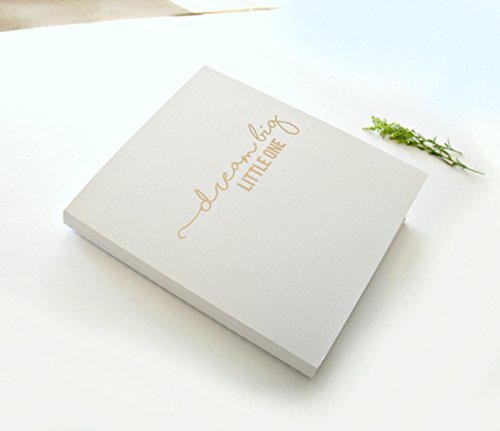 Baby Shower Gift Baby Memory Book. Flat-Lay Softcover, 100 Pgs. Cardstock Embossed Rose Gold Foil. Memory Book For Baby's First Year. Baby Shower Advice, Baby Shower Guest Book White - Thumbnail 2