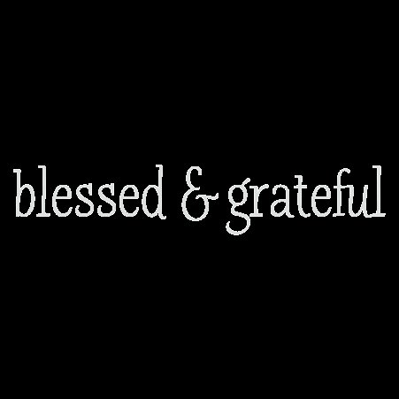 Blessed and Grateful Decal Vinyl Sticker|Cars Trucks Vans Walls Laptop| White |7.5 x 2.5 in|CCI1129