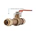 SharkBite 24737LFA Slip Ball Valve, 1 Inch x 1 Inch, Water Valve Shut Off, Push-to-Connect, Copper, CPVC