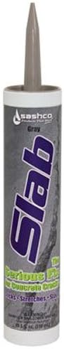 Sashco 16210 Slab Concrete Crack Repair Sealant, 10.5 oz Cartridge, Gray (Pack of 1)