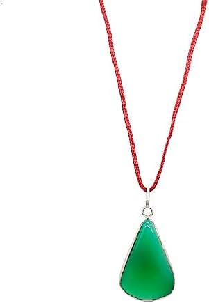 Bagaholics Amazonite Stone Triangle Shape Pendants Crystal Chakra Stone Pendant Reiki Healing Gemstone Pendants for Men and Women