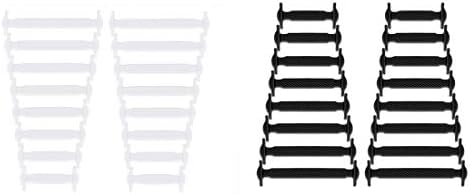 No Tie Shoe Laces for Kids and Adults,Multicolor,Waterproof & Stretchy Silicone Tieless Flat Shoe Laces,Easy To Clean,Eliminate Loose Shoelace Accidents for Sneaker Boots Board Shoes and Casual