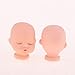 Fityle 10pieces Vinyl Baby Doll Head for Artist Hand Painting Doll Body Part DIY Replacement Keychain