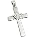 Men's Gorgeous High Polish 316L Stainless Steel Jews for Jesus Cross Pendant With Small Star Of David In Center