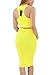 YMING Womens Sexy Crop Top Skirt Two Piece Club Bandage Dress