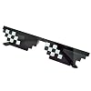 JHCHA Mannen Vrouwen MLG Pixelated Zonnebril Thug Leven Party Brillen Mozaïek Vintage Eye Wear