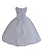 ekidsbridal Wedding Pageant Flower Petals Girl White Dress with Bow Tie Sash 302a