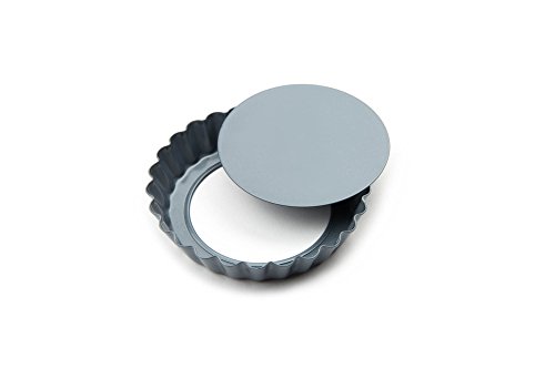 Fox Run 4446 Mini Loose Bottom Tart/Quiche Pan, Preferred Non-Stick, 4-Inch